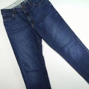 Lands' End Traditional Fit Tapered Leg Jeans